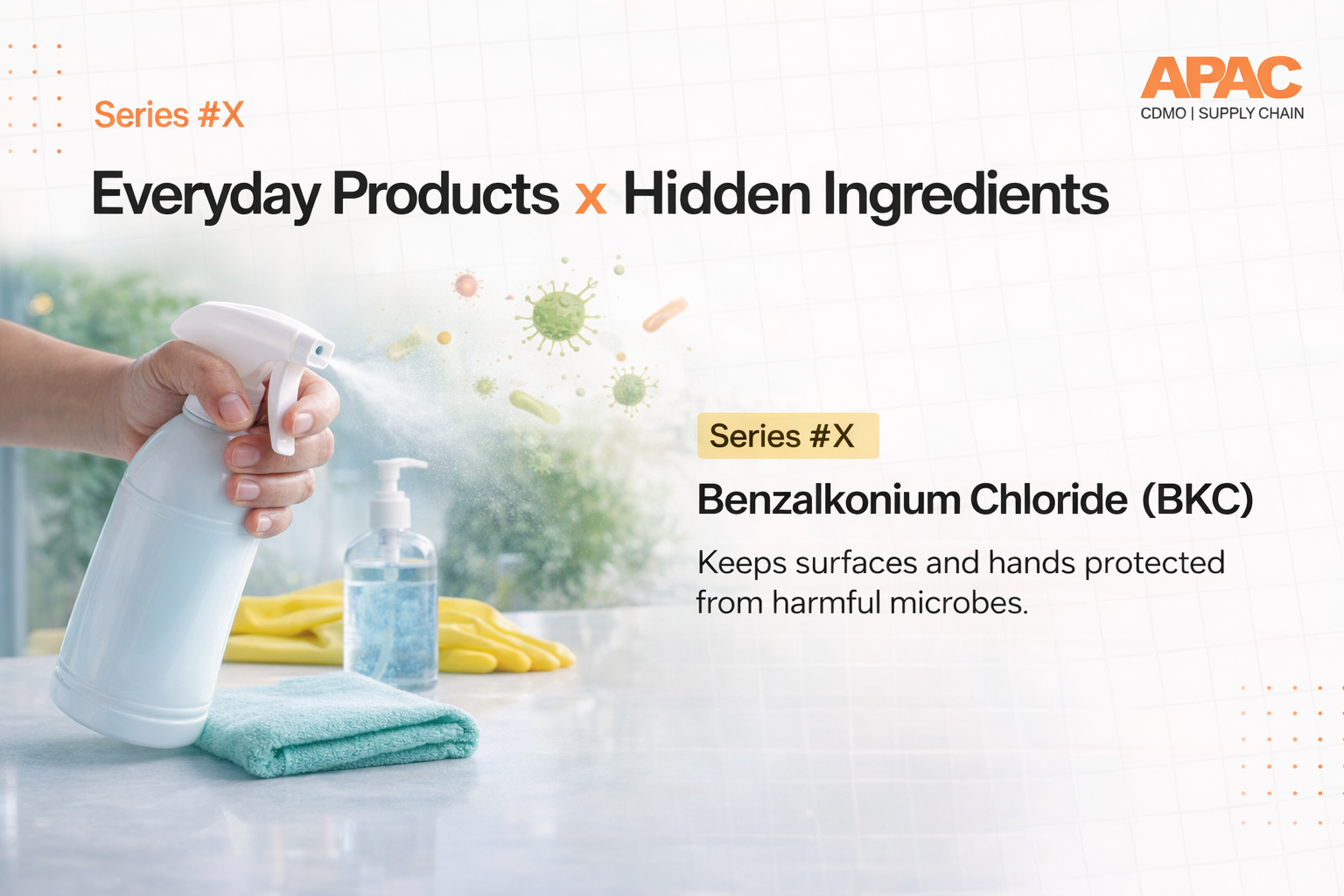 Benzalkonium Chloride (BKC): Complete Sourcing & Applications Guide | APAC Supply Chain